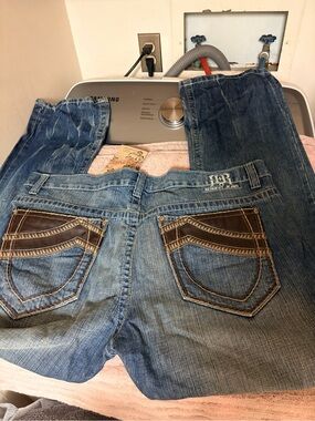 Request Jeans Webster Men’s 38x32 Distressed Straight Leg Jeans NWT